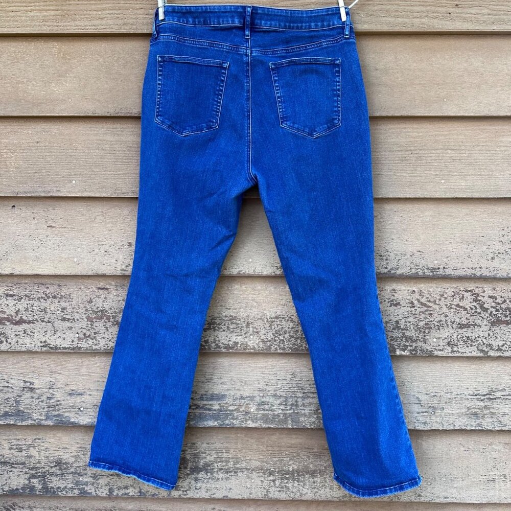LOFT Outlet Womens Blue Denim Curvy Bootcut Jeans Size 14 - Picture 4 of 13